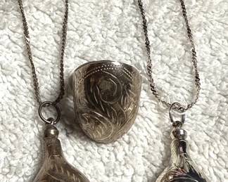 Tear Drop Pendants A Ring