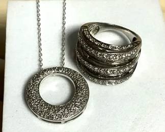 Complementing Pieces Bold Ring  Pendant