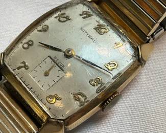 For Restoration Vintage Wittnauer Revue mechanical wristwatch