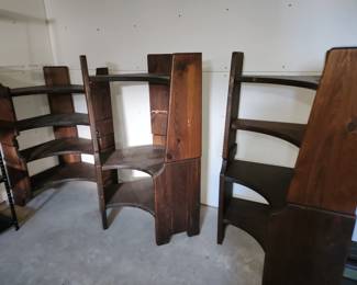 Modular wood shelves