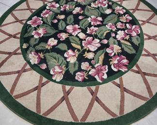 Large round area rug