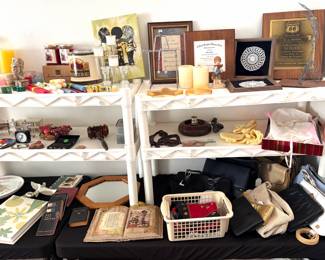 Miscellaneous, vintage purses, candles