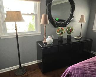 Lamps - floral - crystal cross - mirror