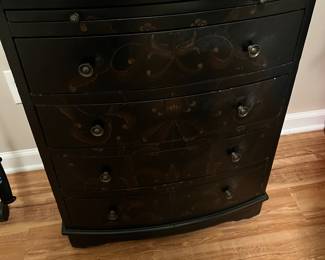 Small dresser with pullout shelf