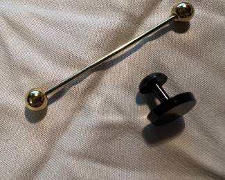 Collar bar and cufflinks...there's more