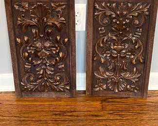 Small carved panels (2)