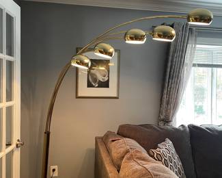 MCM 5 globe lamp solid marble base