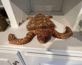 Carved turtle