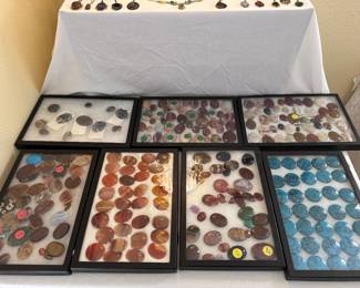 Collection of polished stones for jewelry or anything you can imagine 