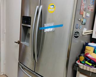 Stainless steel French style refrigerator