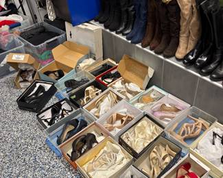 An abundance of designer footwear