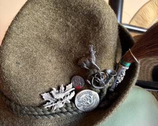 1960's Vintage Austrian Tyrolean Classic Hunting Hat