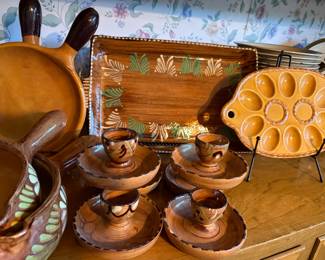 Vintage Mexican Terracotta sets