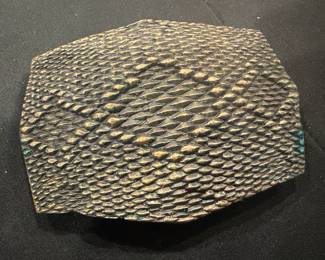 Rare Retired James Avery Bronze Texas Rattlesnake Belt Buckle Signed