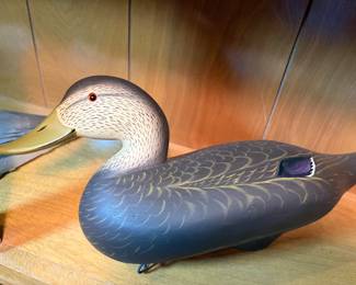 Charles “Speed” Joiner, Jr. Carved duck decoy