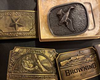 Vintage belt buckles