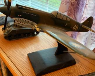 Danbury Mint Diecast WWII Curtis P040B Tomahawk by Tex Hill