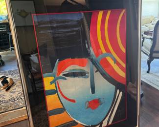 Peter Max “Deco Lady”