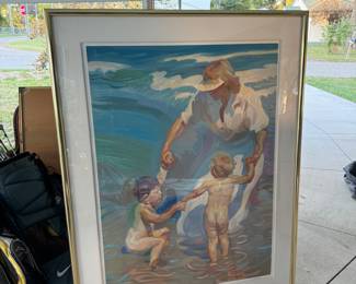 Large JohnAsaro The Bluegrass Manor, Woman with children 