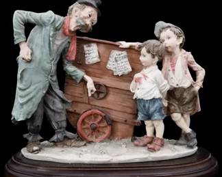 Giuseppe Armani Organ Grinder Figurine Sculpture