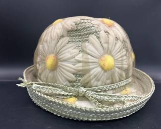 Vintage Veiled Floral Hat Styled By Coralie