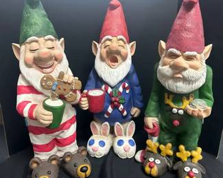 Naughty Holiday Garden Gnomes