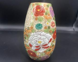 Japanese Satsuma Mille Fleur Ginger Vase