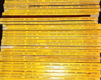 National Geographic 1967, 68,69,72,74,75,78,79,80,92,2011,2012,2014,2015
Some from 40’s & 50’s