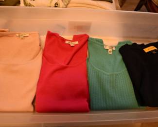 St John's sleeveless tops, various colors size L & XL 