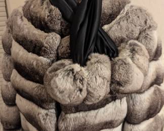 Koslow's Carressa Chinchilla Fur and Scarf