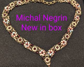Micahal Negrin necklace, new in box
