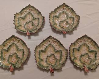 Majolica Leaf Plates Portugal