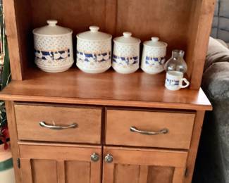 Blue Ribbon Geese Canister Set