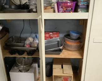 Bakers dream!!!! One picture blurry. So many novelty baking pans. Must see!