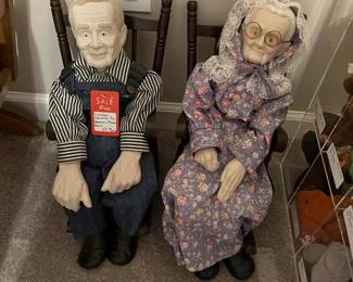 Gran and Papa dolls with rockers