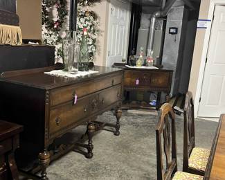 Antique Dining Room Suite Jacobean