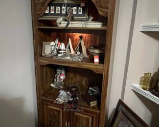 Book Case with Indian Decor