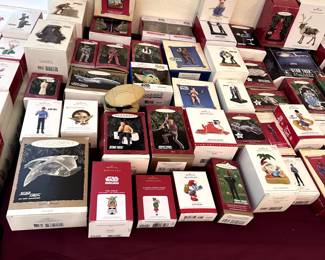 Hallmark Ornament are $5.00 unless otherwise marked