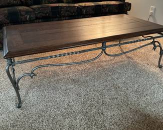 Wrought iron coffee table