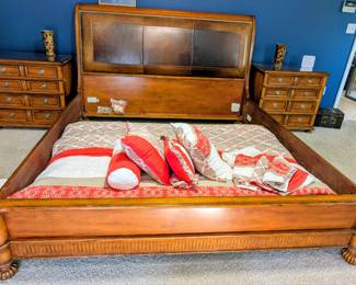 #28 Palmer Home by Lexington King Bed w/Padded Headboard $595