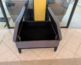 #13 Gray Storage Coffee Table/Ottoman $175