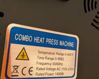 #36 Combo Heat Press $65