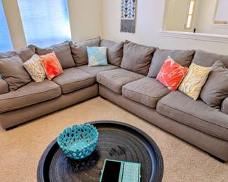 #9 Gray Sectional 119"Wx99"Dx41"x31"H $695