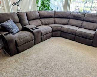 #2 Heather Gray Sectional 65"x70"x52"x36"x38" $1195