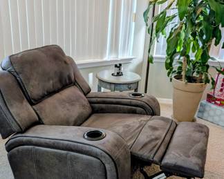 #1 Heather Gray Electric Recliner $275