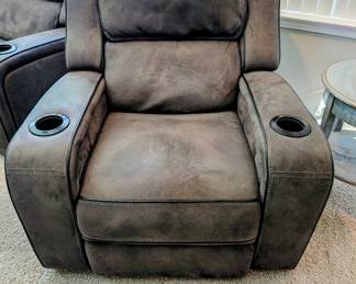 #1 Heather Gray Electric Recliner $275