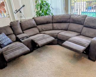 #2 Heather Gray Sectional 65"x70"x52"x36"x38" $1195