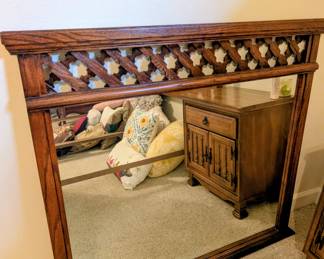 #27 Mirror w/Lattice Top 44"Wx41"D $60