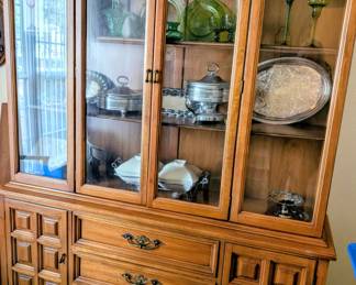 #19 China Cabinet 60"Wx16"Dx74"H $325