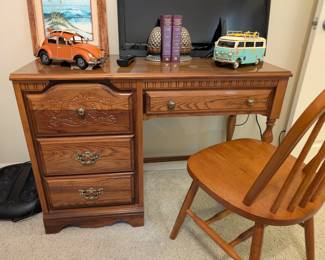 #31 Desk 42"Wx18"Dx30"H $95 #34 Set of 2 Windsor Style Dining Chairs $85 set